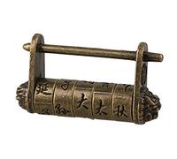 BQLZR Metal Chinese Old Style Vintage Antique Password Lock Padlock for Suitcase and Box