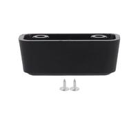 BQLZR Plastic Luggage Feet Pad for Suitcase Stand 0.89 Inch Hole Spacing Black F Type