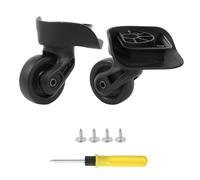 BQLZR Suitcase Wheels, 2 Pack Swivel Caster, 8.2x8.2x4.9cm, Plastic and Metal, 360 Degrees, for Luggage, Suitcase, Trolley