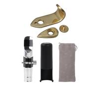 BQLZR Tenor Sax Mouthpiece 9# Clamp Cap for Pop Music with Thumb Hook Rest Parts Kit
