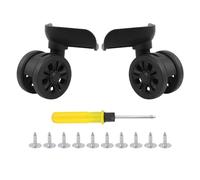 BQLZR Travel Luggage Wheels Spare Parts W311 3.54" Height Black with Screws Pack of 2