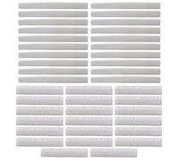 BQLZR White Bone Saddles 80mm + Slotted Nuts 52mm Set for Classic Guitar Pack of 20