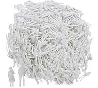 BQLZR White Unpainted Architectural 1:75 Scale Model Figures Pack of 1000