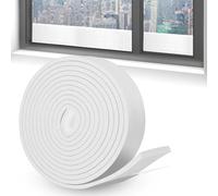 BQMEZRNUS Window Condensation Absorber Strip, 3.5cm x 5m | White moisture absorbing tape for boat windows, reusable fabric, stops water damage on narrowboat frames