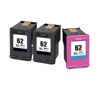 BQRTVXSD Compatible for Envy Series Printers, High Yield 62 XL Ink Cartridge Replacement for Various Models(3pcs)