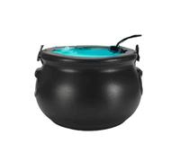 BQSHX Halloween Witch Cauldron Fog Maker,Halloween Cauldron,Halloween Witch Jar Atomizing Lamp with 7-color Flame Color Changing,LED Mist Maker Sprayer Decoration For Halloween Party Decorations (A)