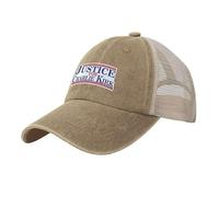 bqsjduidnc Justice for Charlie Kirk Hat Trucker Hat Cowboy Mesh Baseball Cap Natural