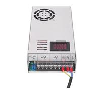 BQSLUMLZU Digital Display Adjustable 500W 600W 1000W Power Supply 0-12V 15V 24V 27V 30V 36V 48V 60V 72V 90V 110V 150V 200V AC to DC(100v-1000w,110V)