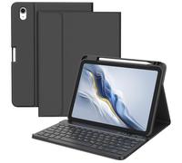 BQSS Case with Keyboard for iPad A16 11 Generation 2025/10 Generation 10.9 Inch 2022, Magnetic Bluetooth Removable QWERTZ German, with Pen Holder for iPad 11th/10th Gen Keyboard Case (Black)