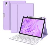 BQSS Case with Keyboard for iPad A16 11 Generation 2025/10 Generation 10.9 Inch 2022, Magnetic Bluetooth Removable QWERTZ German, with Pen Holder for iPad 11th/10th Gen Keyboard Case (Purple)