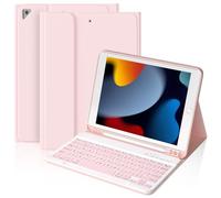 BQSS Keyboard Case for iPad 10.2 Inch 9th/ 8th/ 7th Generation, Built-in Pen Holder and Magnetically Detachable Bluetooth Keyboard for iPad Air 3rd 2019/iPad Pro 10.5 2017
