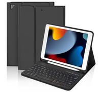 BQSS Keyboard Case for iPad 10.2 Inch 9th/ 8th/ 7th Generation, Built-in Pen Holder and Magnetically Detachable Bluetooth Keyboard for iPad Air 3rd 2019/iPad Pro 10.5 2017