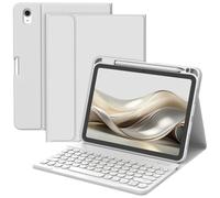 BQSS Keyboard Case for iPad A16 11th Generation 2025/10th Generation 2022, Case with keyboard for ipad 11/10.9 inch, Detachable Wireless Bluetooth Keyboard Case with Pencil Holder