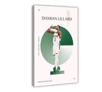 BQUWR Damian Lillard Art Poster Canvas Poster Bedroom Decor Landscape Decor Gift 12x18inch(30x45cm)