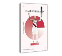 BQUWR Damian Lillard Poster Canvas Poster Wall Art Print Picture Paintings 08x12inch(20x30cm)