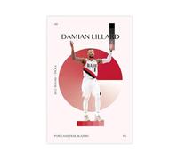 BQUWR Damian Lillard Poster Canvas Poster Wall Art Print Picture Paintings 20x30inch(50x75cm)
