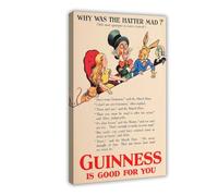BQUWR Guinness Time Poster Canvas Poster Bedroom Decor Landscape Decor Gift 08x12inch(20x30cm)