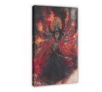 BQUWR Kali Maa, The Hindu Goddess Kali Canvas Poster Bedroom Decor Landscape Decor Gift 12x18inch(30x45cm)