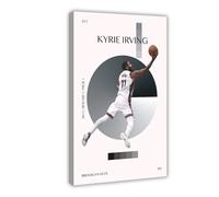 BQUWR Kyrie Irving Retro ART Poster Canvas Poster Wall Art Print Picture Paintings 16x24inch(40x60cm)