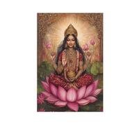 BQUWR Poster of Hindu Goddess Lakshmi Art Canvas Poster Bedroom Decor Landscape Decor Gift 20x30inch(50x75cm)