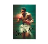 BQUWR Poster Signed by Muhammad Ali Canvas Poster Wall Art Print Picture Paintings 12x18inch(30x45cm)