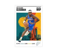 BQUWR Shai Gilgeous-Alexander Poster Canvas Poster Wall Art Print Picture Paintings 08x12inch(20x30cm)