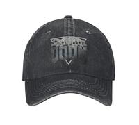 BQWRUUYM Doom Eternal Baseball Cap Retro Denim Washed Retro Thulsa Snake Cult Snapback Cap Unisex Outdoor Activities Adjustable Fit Caps