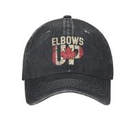 BQWRUUYM Elbows Up Sun Baseball Cap True North Strong and Free Female Male Design Trucker Hat Summer Casual Tennis Skate Sun-Proof Cap