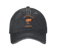 BQWRUUYM LE Poisson Steve Baseball Cap Sun Funny Fish Running Hippie Washed Hip Hop Hats Female Male Casual Custom Cap