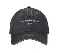 BQWRUUYM My Heart Beats for Syria Baseball Cap Unisex Men Sunshade Hip Hop Hats Summer Stylish Tennis Skate Baseball Caps