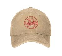 BQWRUUYM Shotokan Karate Tiger Unisex Baseball Cap Japanese Distressed Denim Caps Hat Casual Outdoor Workouts Snapback Cap