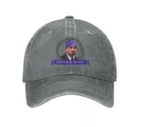 BQWRUUYM Vintage Michael Scott Prison Mike Baseball Caps Unisex Distressed Cotton Headwear Mike The Office TV Outdoor Summer Hats Cap