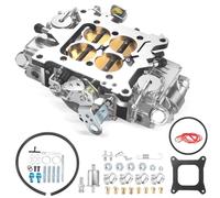 BR-67255 Carburetor 4 Barrel 650 CFM Model Electric Choke 4150 Double-Pumper Compatible with Holley Quick Fuel Brawler Diecast Carburetors Mechanical Secondary Electric Choke, Square Bore Flange