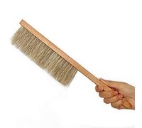BR TOOL Bee Hive Brush - Double Rows Natural Horse Hair with Wooden Handle - Soft Bristle - Beekeeper Cleaner Tool - Beekeeping Equipment