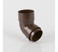 BR209BR Brett Martin 112.5 (67.5) Degree top or Bottom Offset for 68mm Roundstyle downpipe System Brown