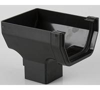 BR556B Brett Martin Stopend Outlet for 114mm Squarestyle Gutter Black
