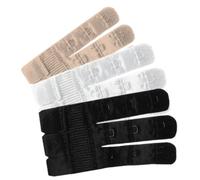 Bye Bra Bra Extenders With 3-Hook, Extends Bra Up To 8cm, Soft Edges, 3 Colors/Packaging, Beige, Black, White