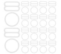 Bra Adjustment Buckle 20 Pairs White Alloy Bra Strap Clips Adjustable Shoulder Strap Fasteners for Lingerie Dresses Swimsuits with Easy Installation