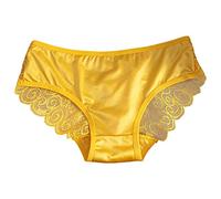 Bra And Knickers Women 36 Ladies Brazilian Briefs Low Rise Knickers Women Knickers High Leg Size 14 High Leg Womens Knickers Satin Brazilian Knickers Leak Proof Ladies Pants 4xl Yellow
