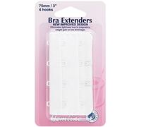 Bra Back Extenders 4 Hook 75mm: White