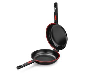 BRA Dupla Premiere Cast Aluminium Double Pan for Omelettes, Non-Stick, Suitable for All Cookers Including Induction 20 cm [Amazon Exclusive]