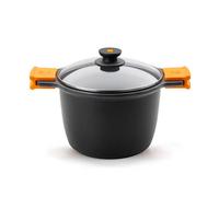 Bra Efficient Non-Stick Large Stock Pot with Glass Lid (24cm)
