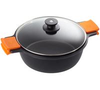 BRA Efficient 28cm. Deep Casserole Pot with Glass Lid & Removable Handles
