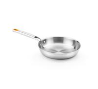 BRA Efficient | Efficient INOX Triply 18 cm Frying Pan, 18/10 Stainless Steel, Tri-Layer, Non-Stick, PFOA Free, Riveted Handle