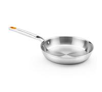 BRA Efficient | Efficient INOX Triply 20 cm Frying Pan, 18/10 Stainless Steel, Tri-Layer, Non-Stick, PFOA-Free, Riveted Handle