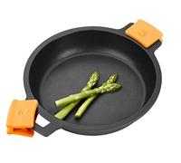 BRA - Efficient low non-stick pan 28 cm without lid leg for all hob types and induction, Black, A270628