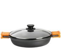 BRA Efficient Pan 9 L Round Black Diameter 40 Cm