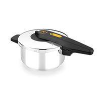 BRA Excellent | 4 Litre Easy Open Pressure Cooker 18/10 Stainless Steel with 2 Cooking Programs and Opening Lock System Suitable for All Types of Kitchens