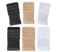 Bra Extender 3 Hook, Elastic Stretchy Bra Extension Strap, 6 Pieces