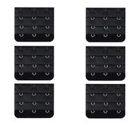 Bra Extender Set - 6 Pack Soft & Comfortable Bra Extensions (White/Black/Nude) - Universal Fit for Women's Bras, Underwire & Plus Size - Easy to Use